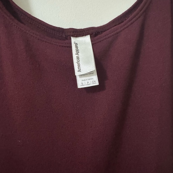 American apparel midi body con size small color dark maroon red - Picture 3 of 3